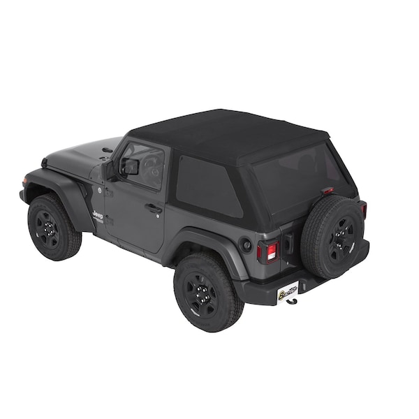 Bestop Trektop Slantback Soft Top For Jeep 2018-Current Wrangler JL 2 Door 56862-35 - main